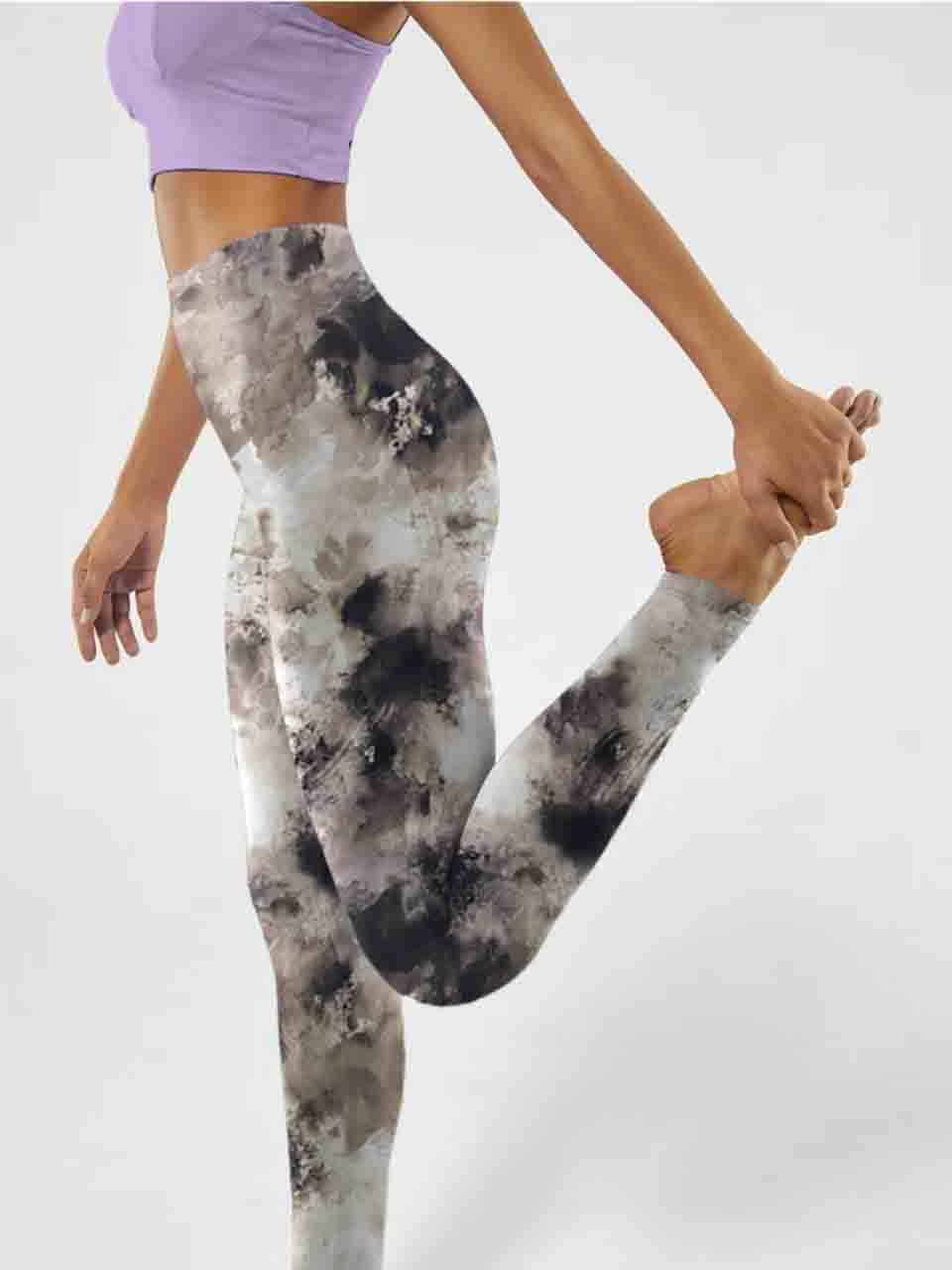 M158 Marble veining yoga leggings