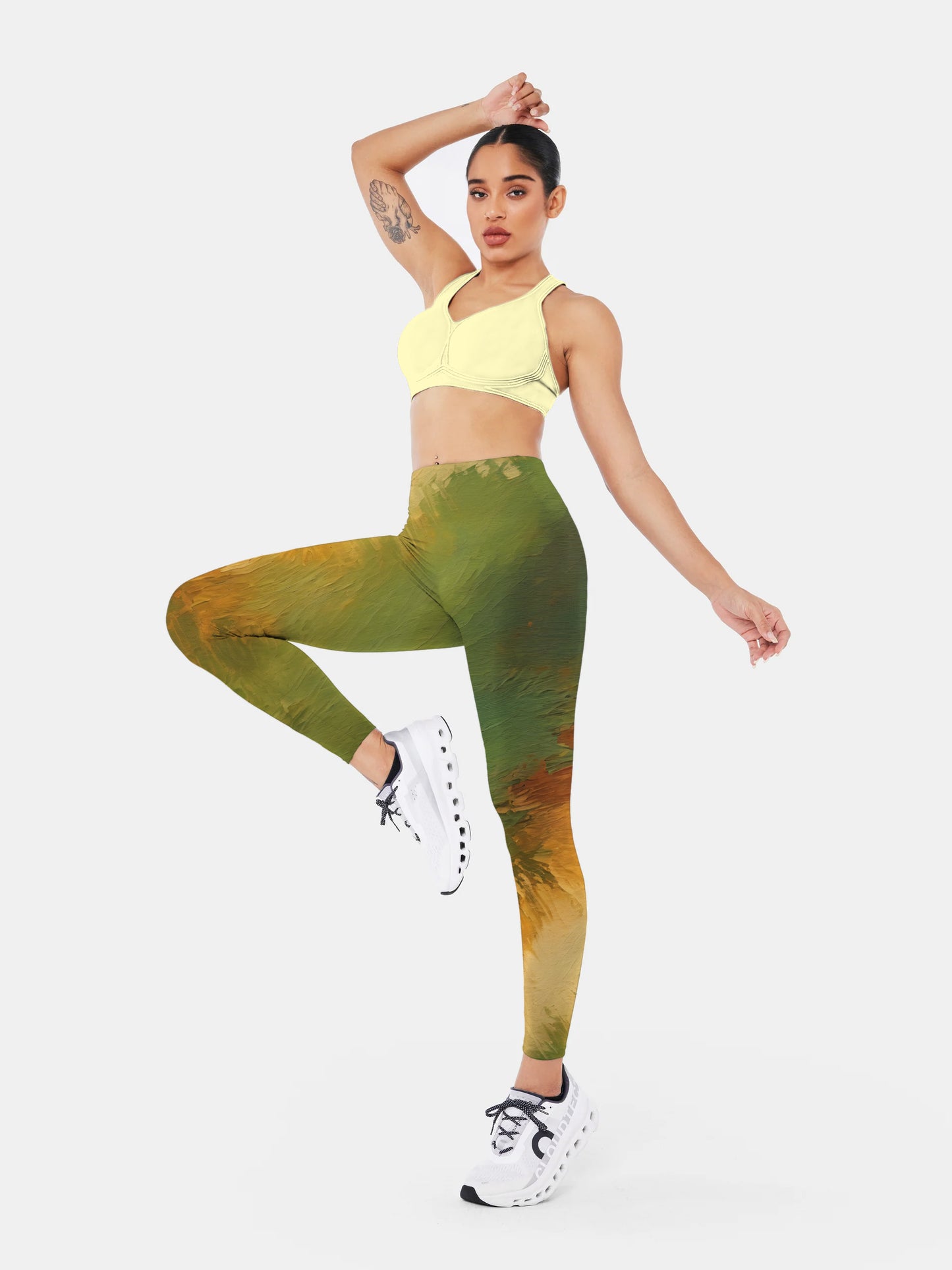 I202 pastel yoga leggings