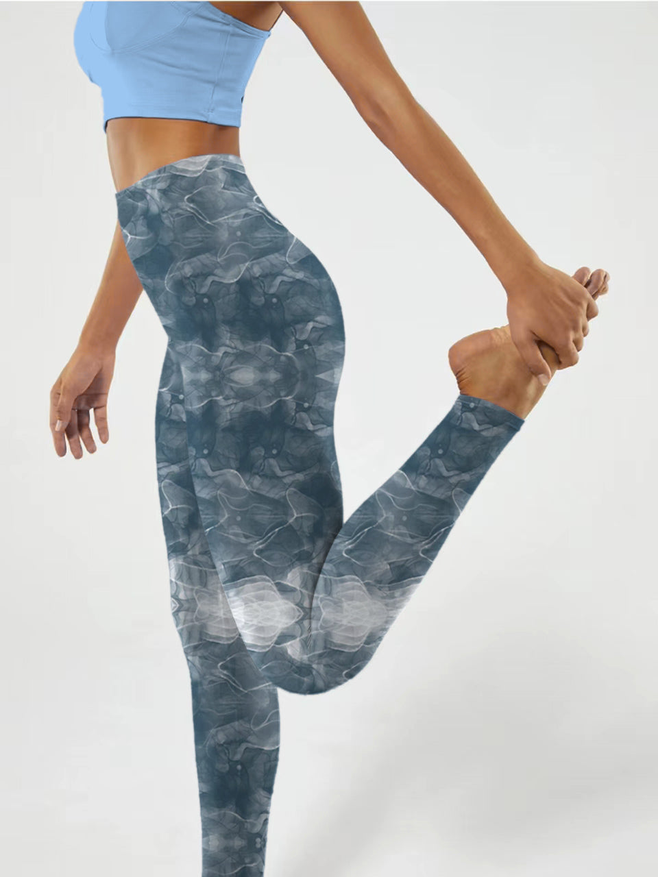 I180 Ink-dyed yoga leggings