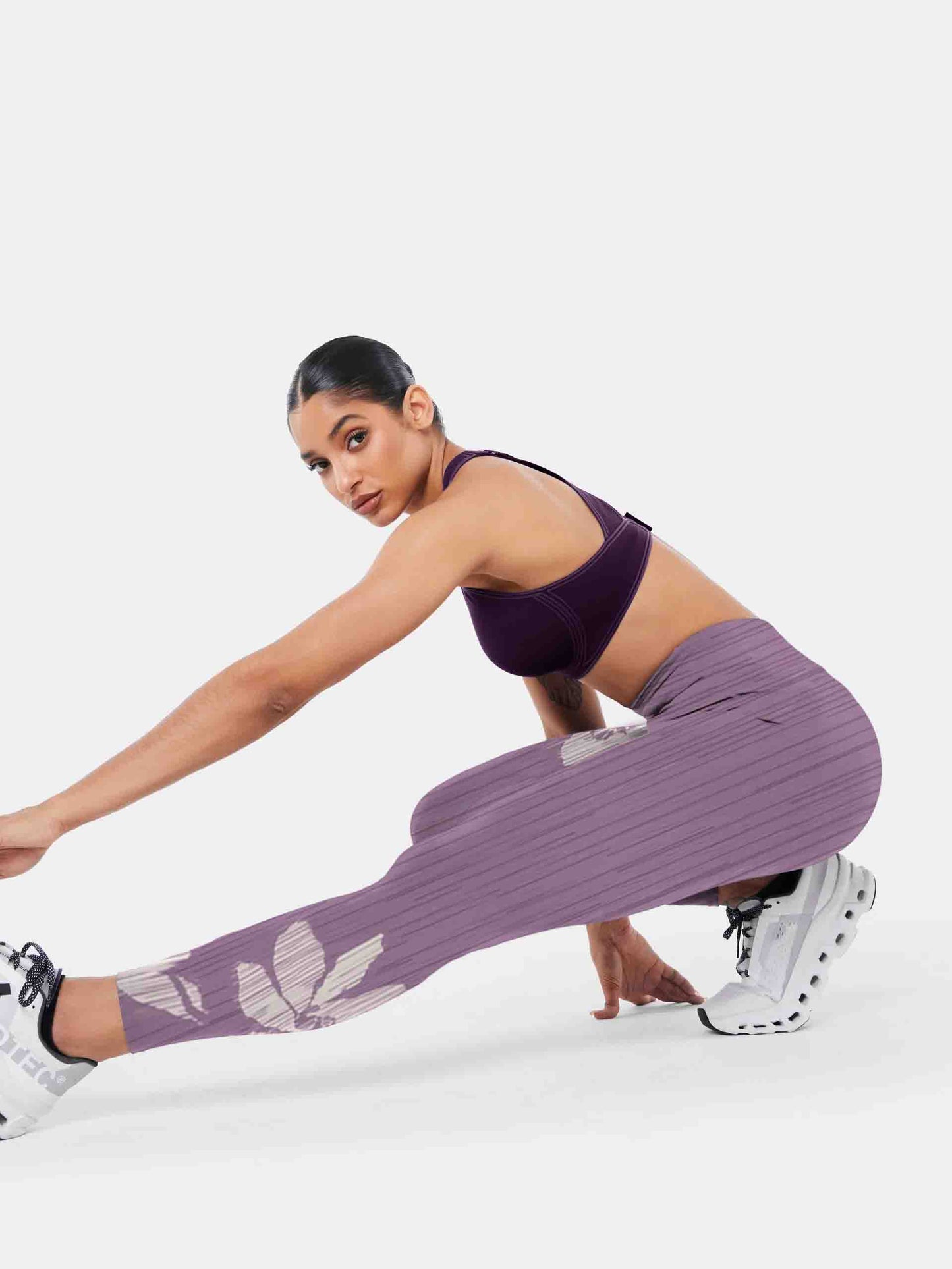 F147 printed yoga leggings