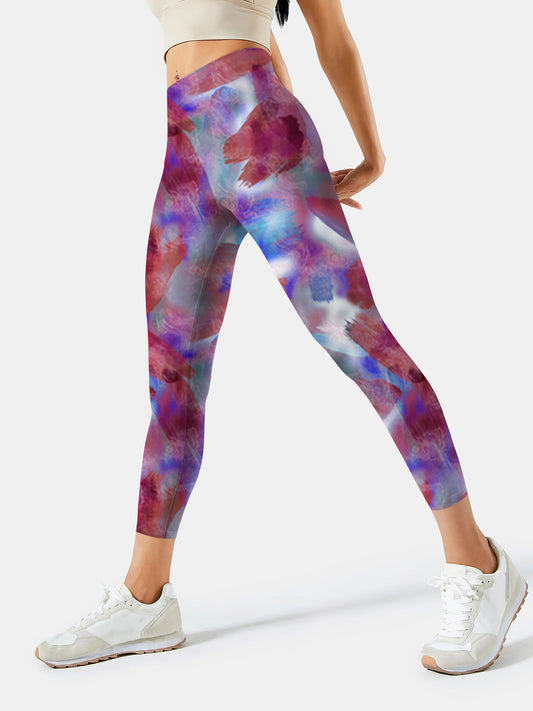 I113 Fuchsia Bottom Yoga leggings