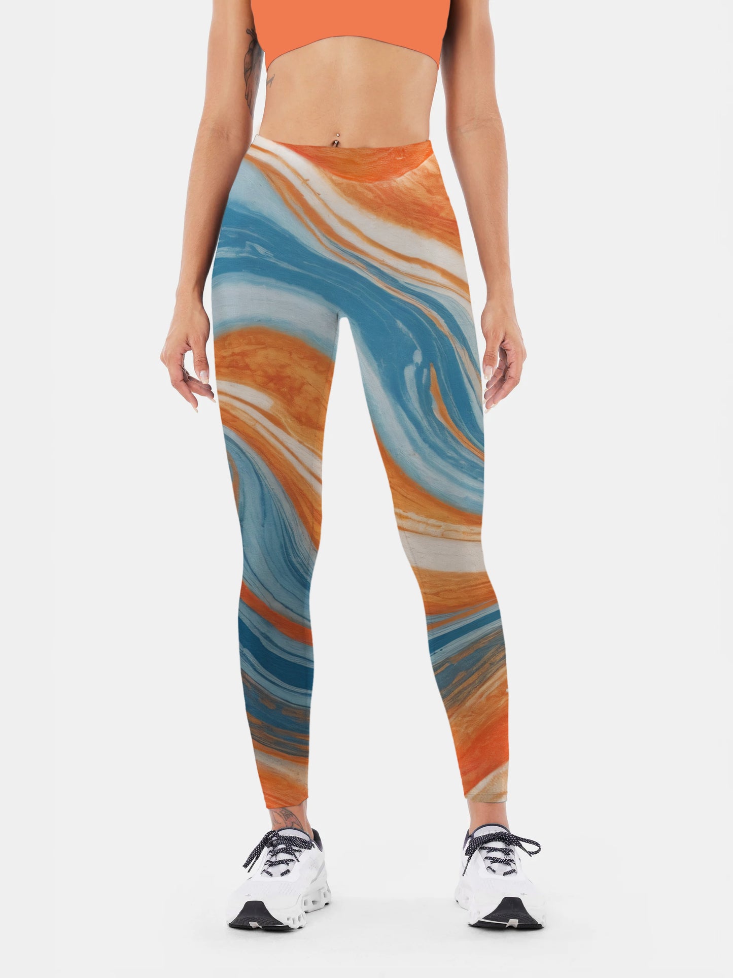 I198 pastel yoga leggings