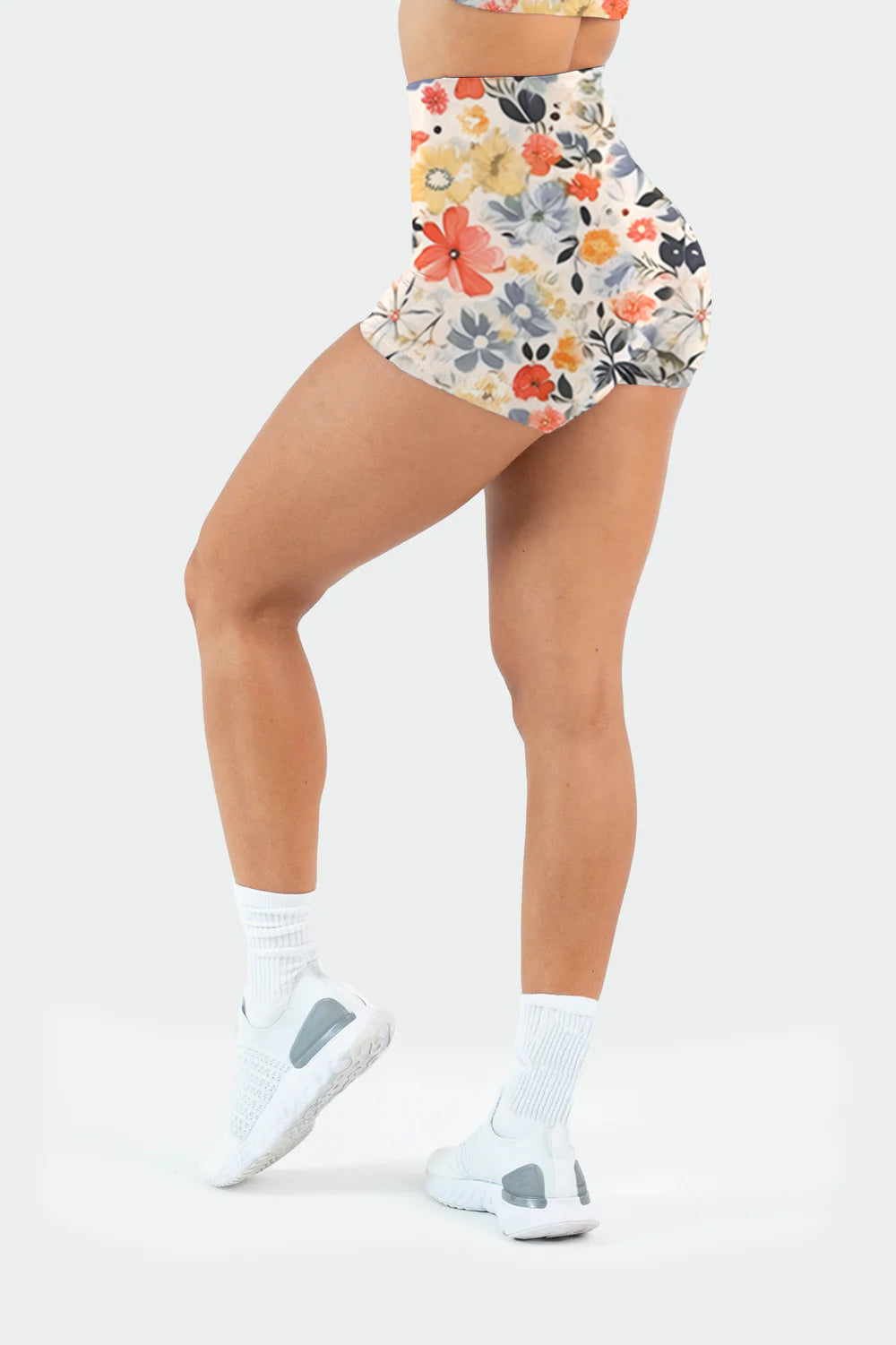 F280 crushed flower yoga leggings