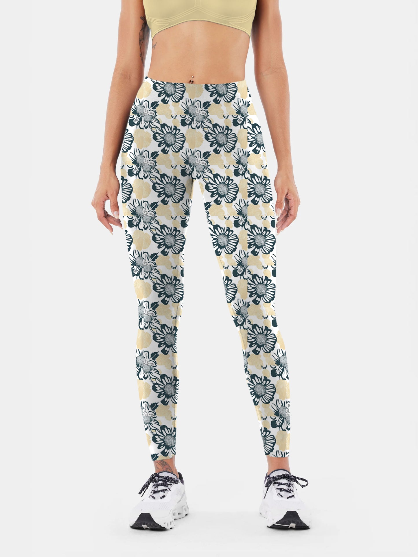 F139 printed yoga leggings