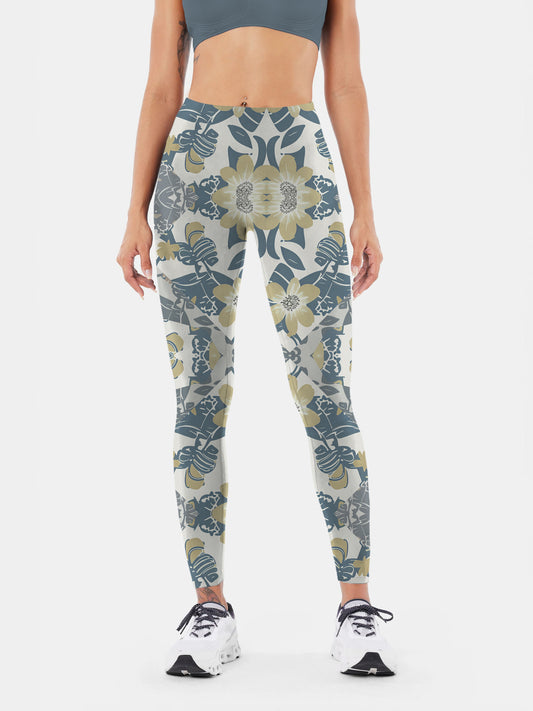 F141 printed yoga leggings