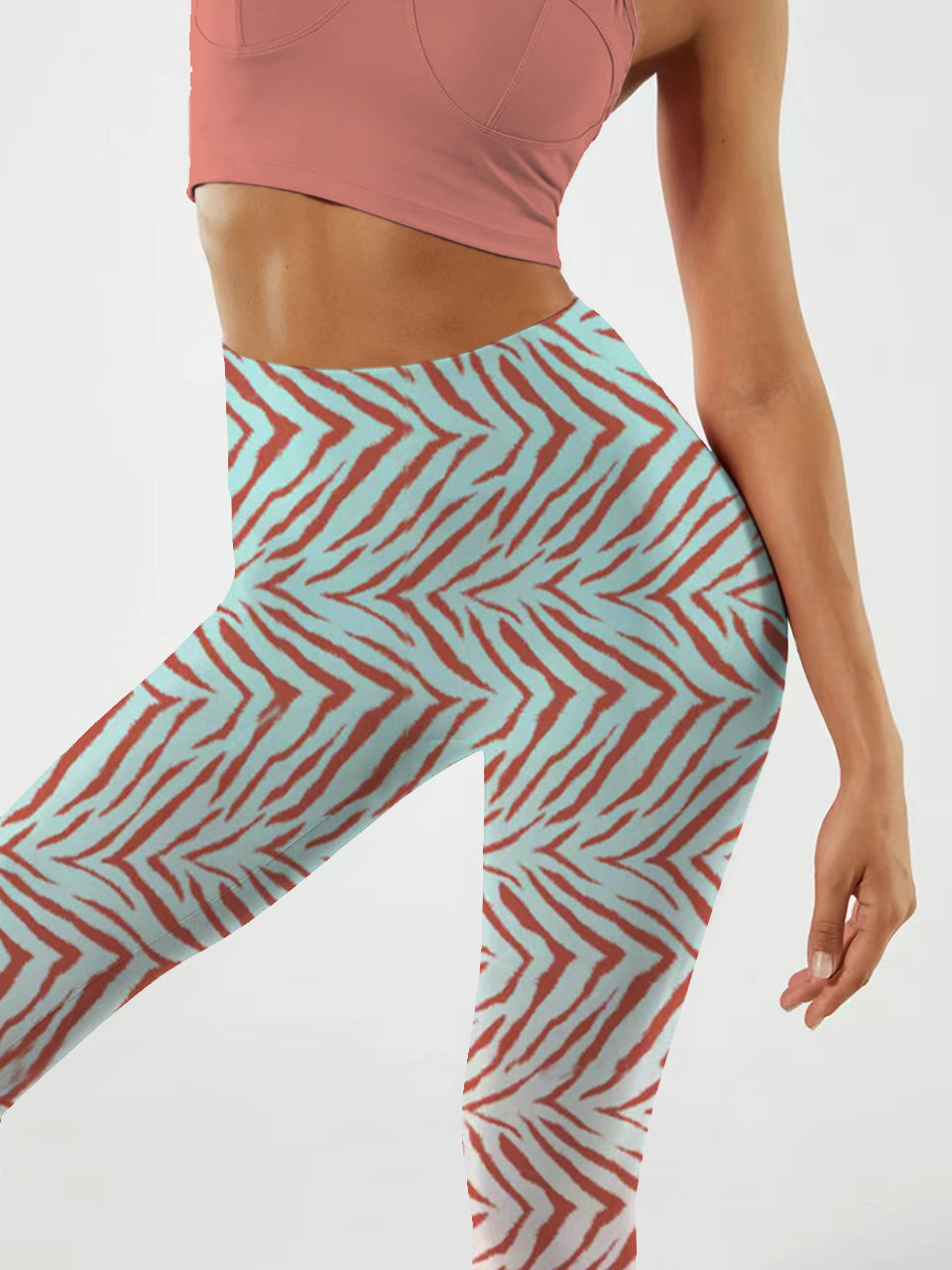 A177 Graduated texture yoga leggings