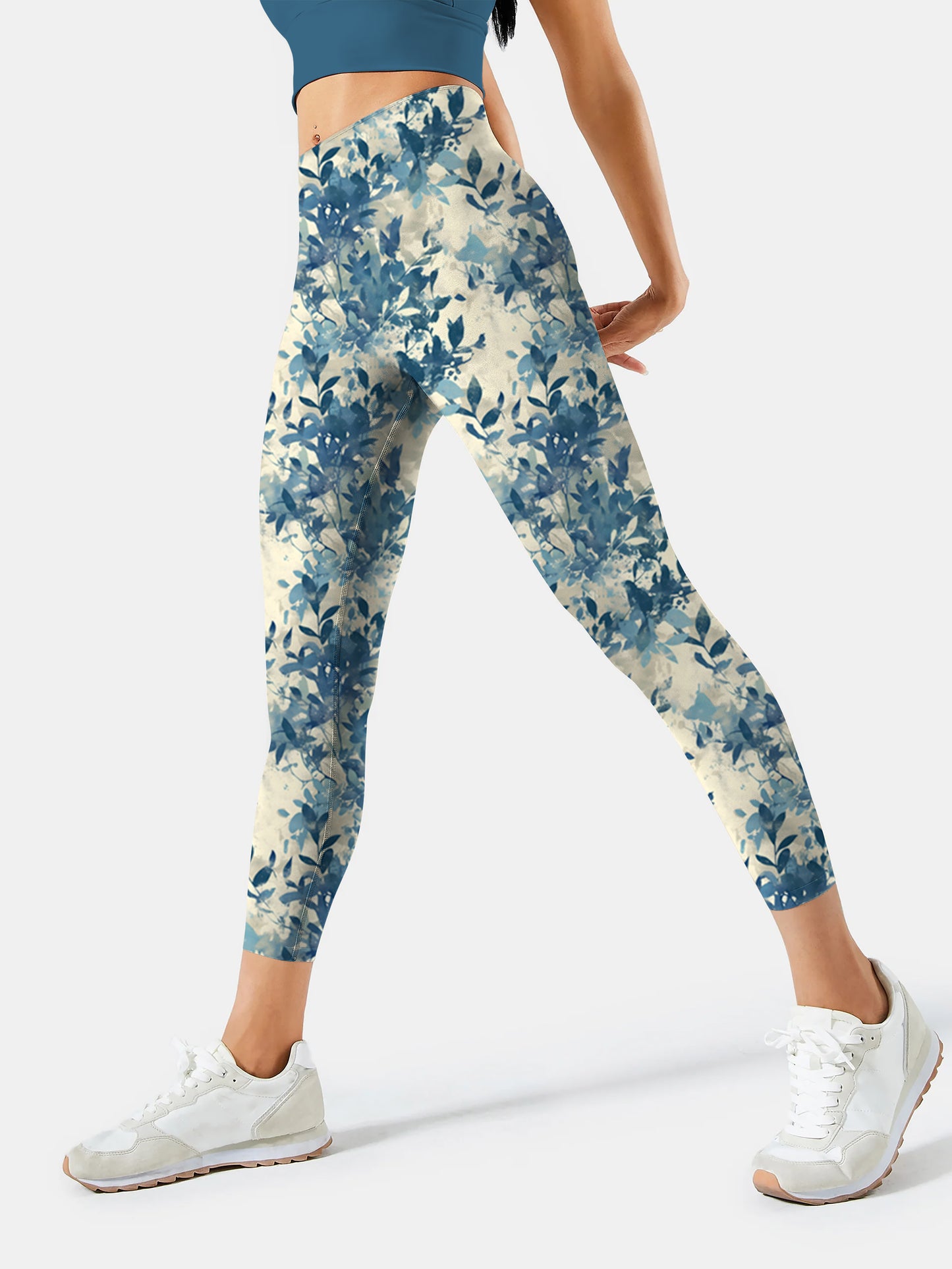 F207 printed yoga leggings