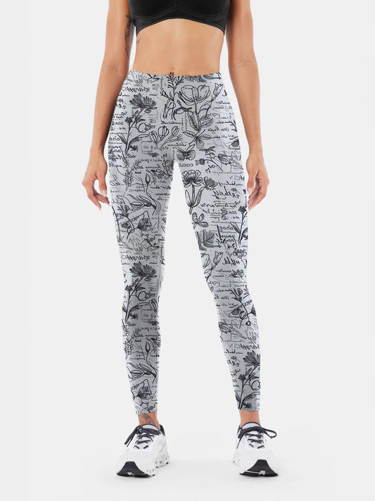 G123 graffiti printed yoga leggings