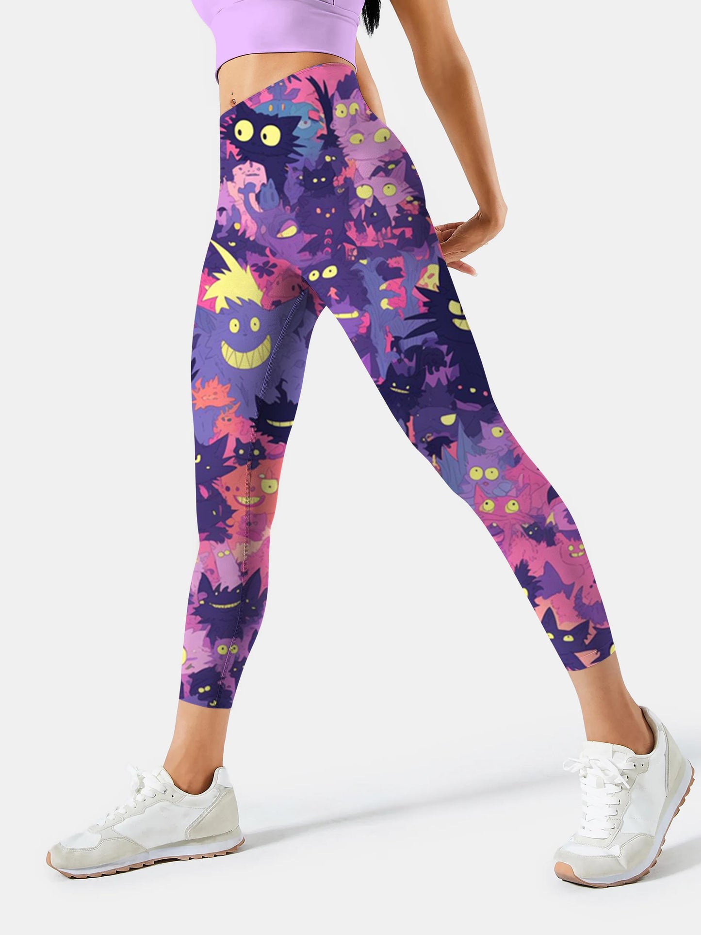 M270 Anime Little Monsters yoga leggings