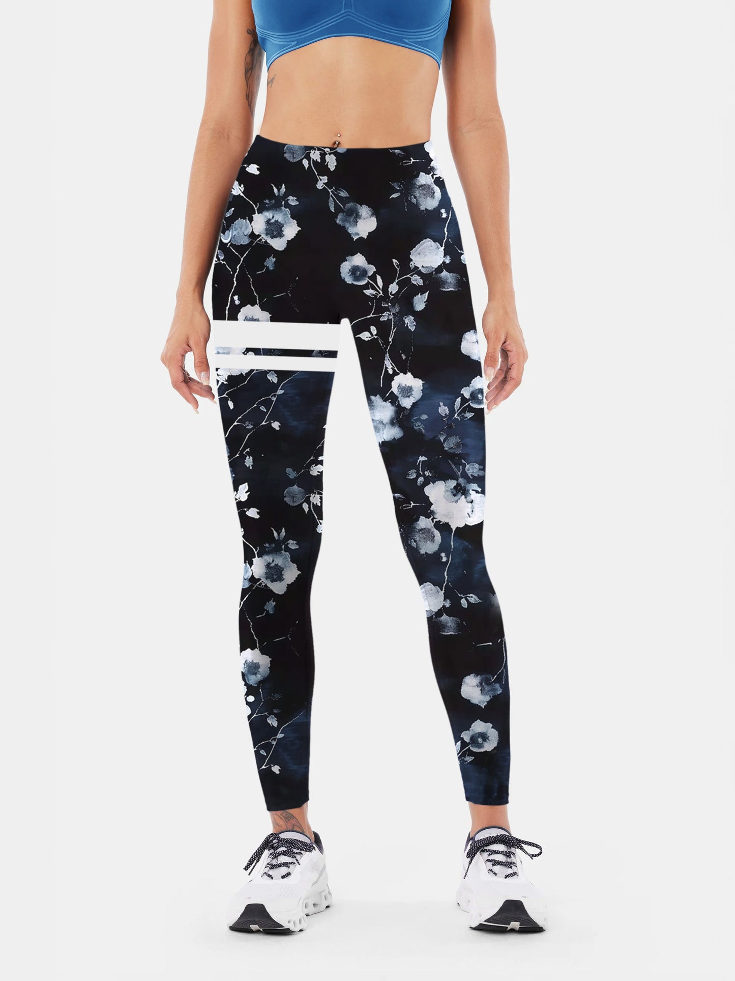 F126 Printed yoga leggings