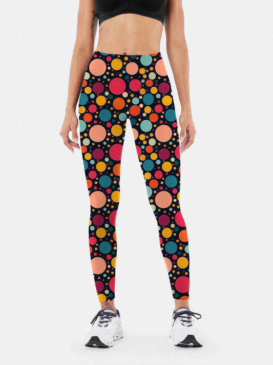 G192 geometric print yoga leggings