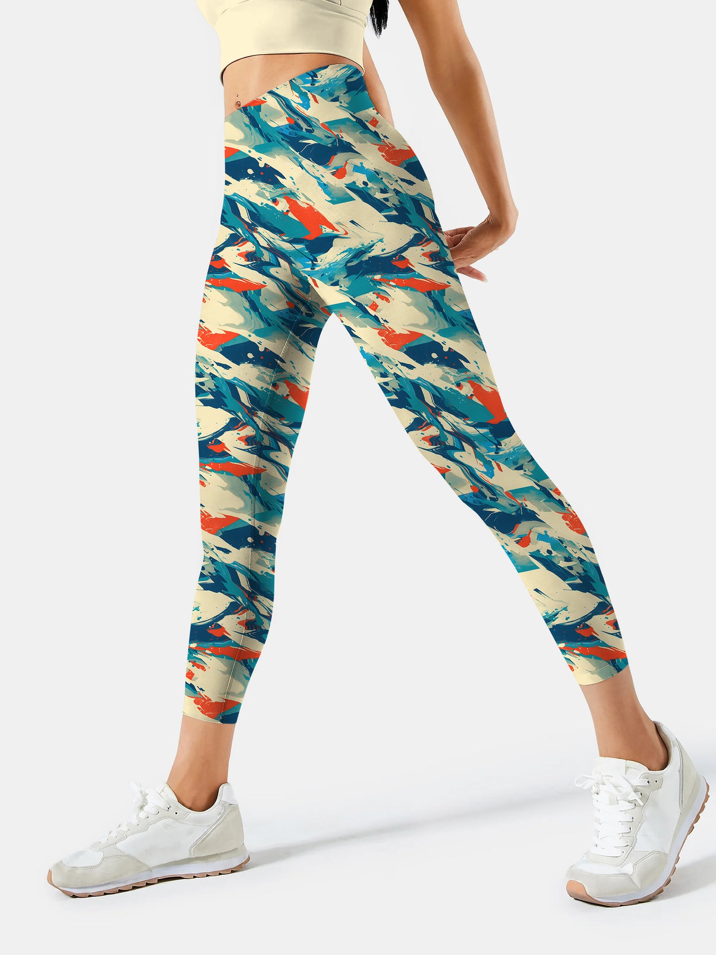 I204 Inked yoga leggings