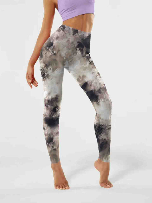 M158 Marble veining yoga leggings