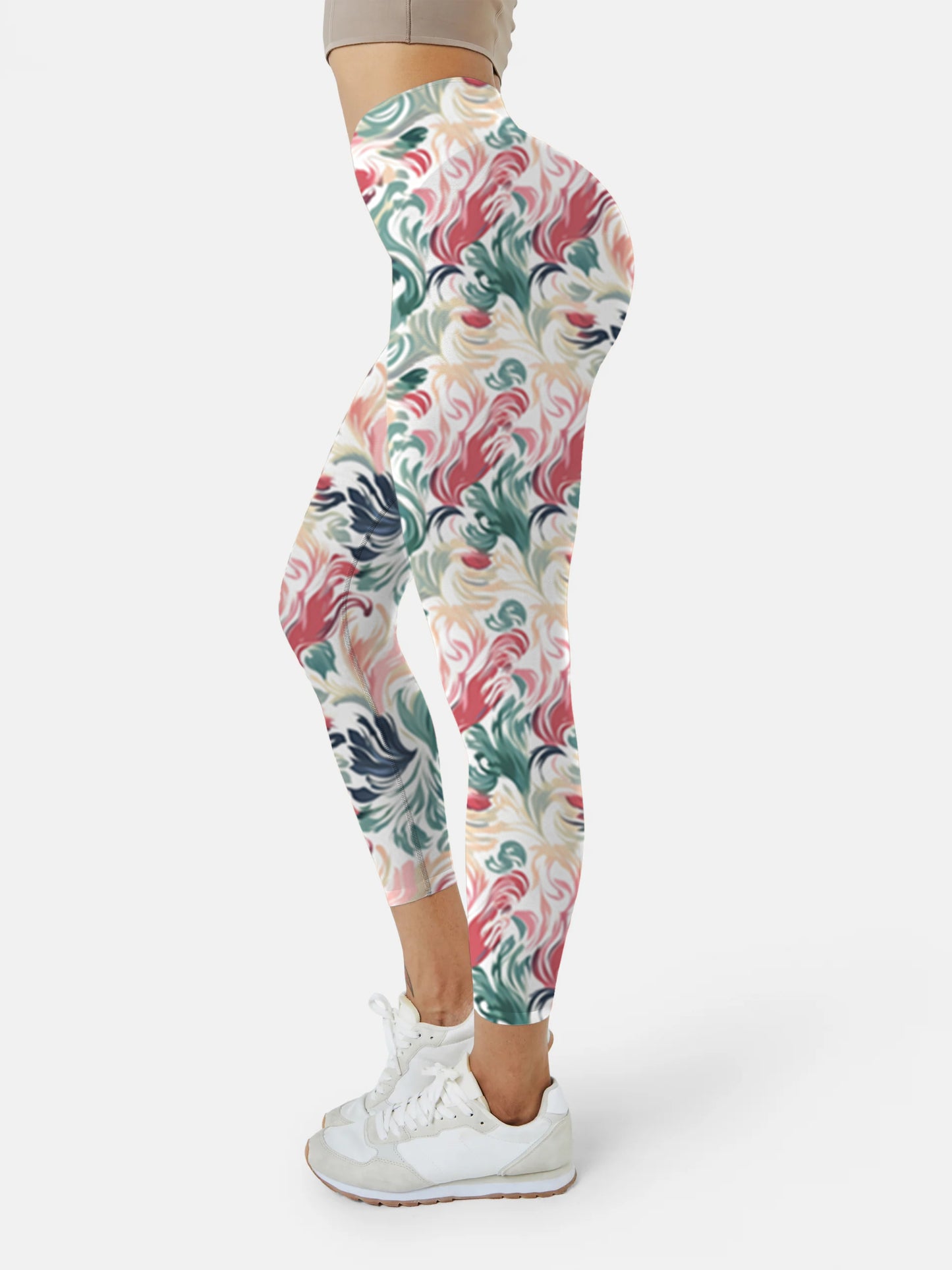 F112 printed yoga leggings