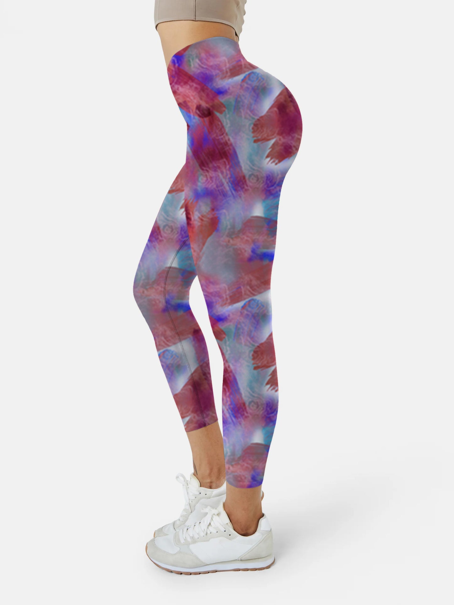 I113 Fuchsia Bottom Yoga leggings