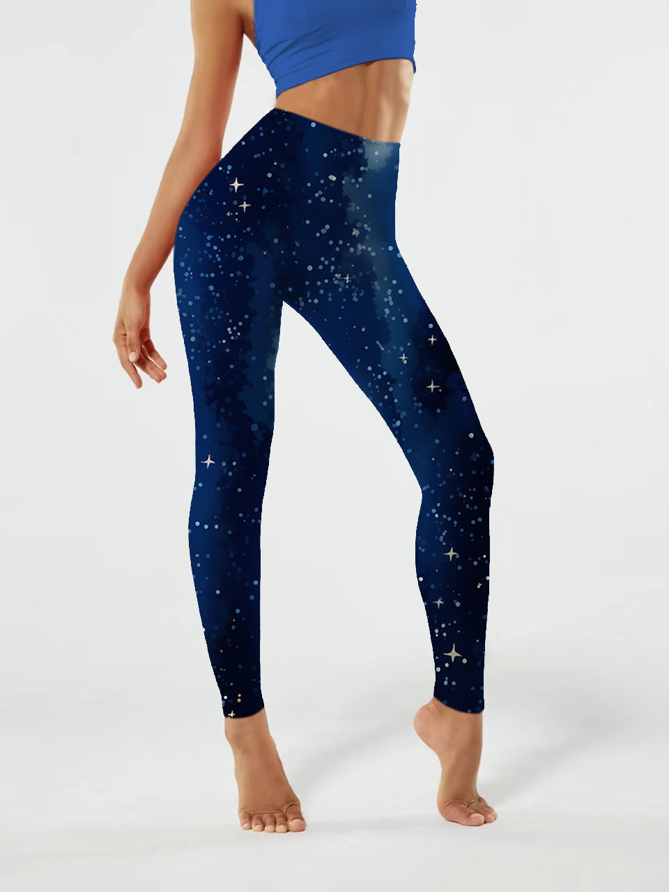 N163 starry sky yoga leggings