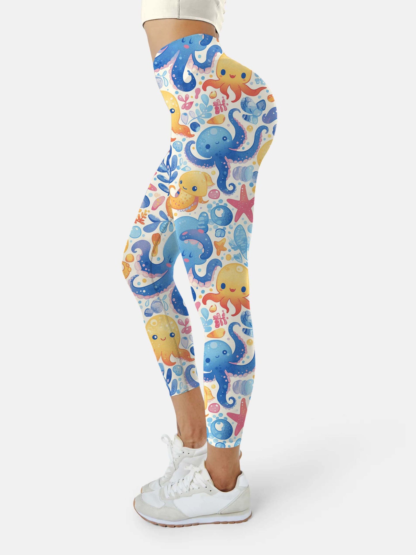 A216 Lovely Octopus yoga leggings