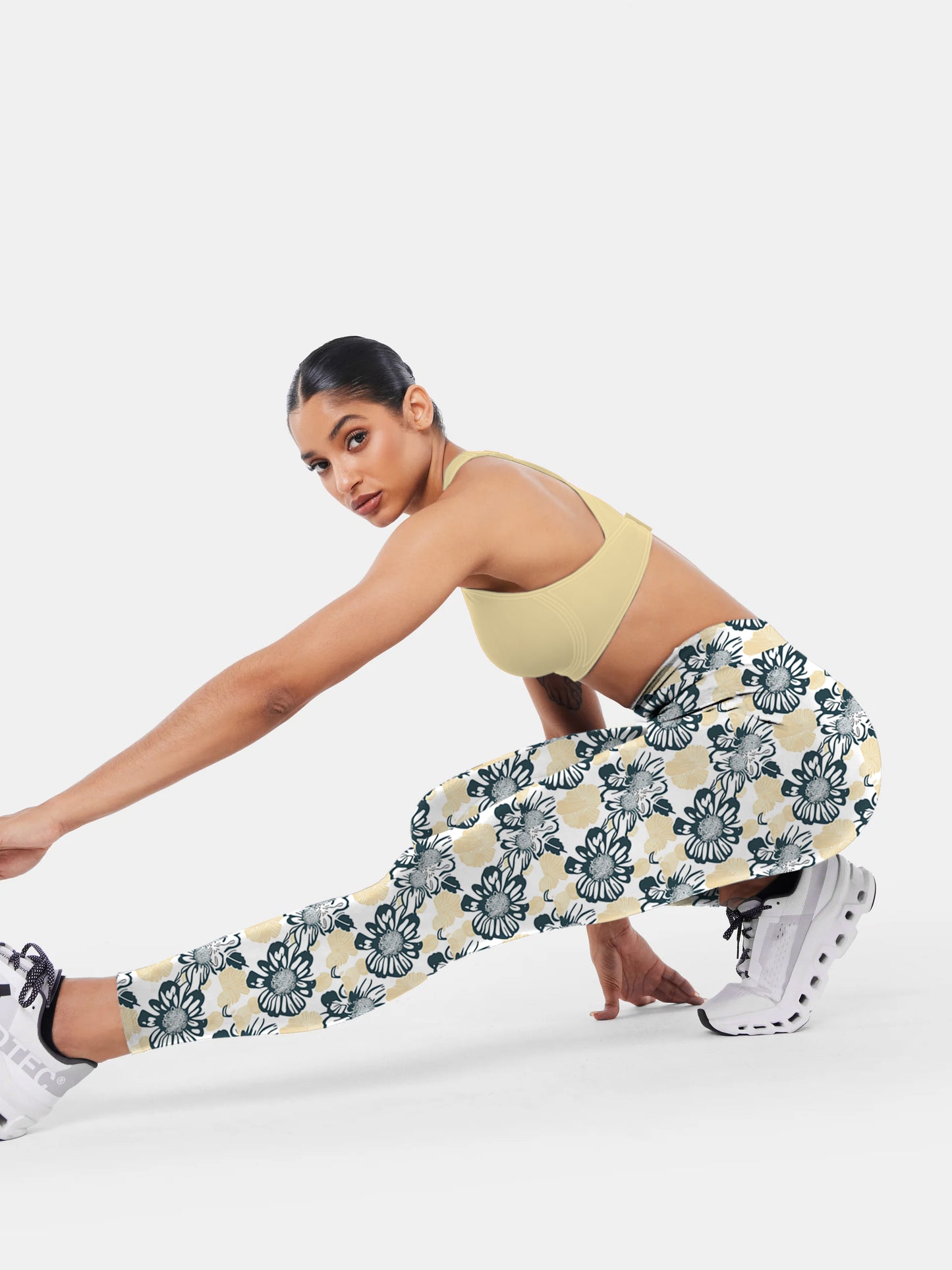 F139 printed yoga leggings