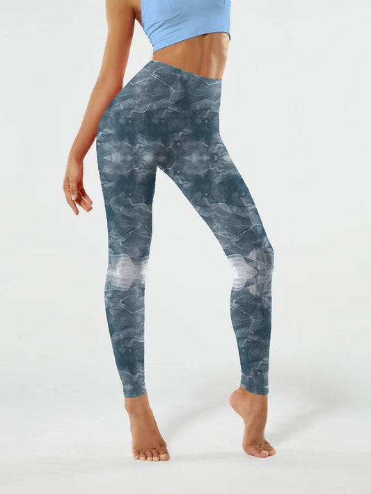 I180 Ink-dyed yoga leggings