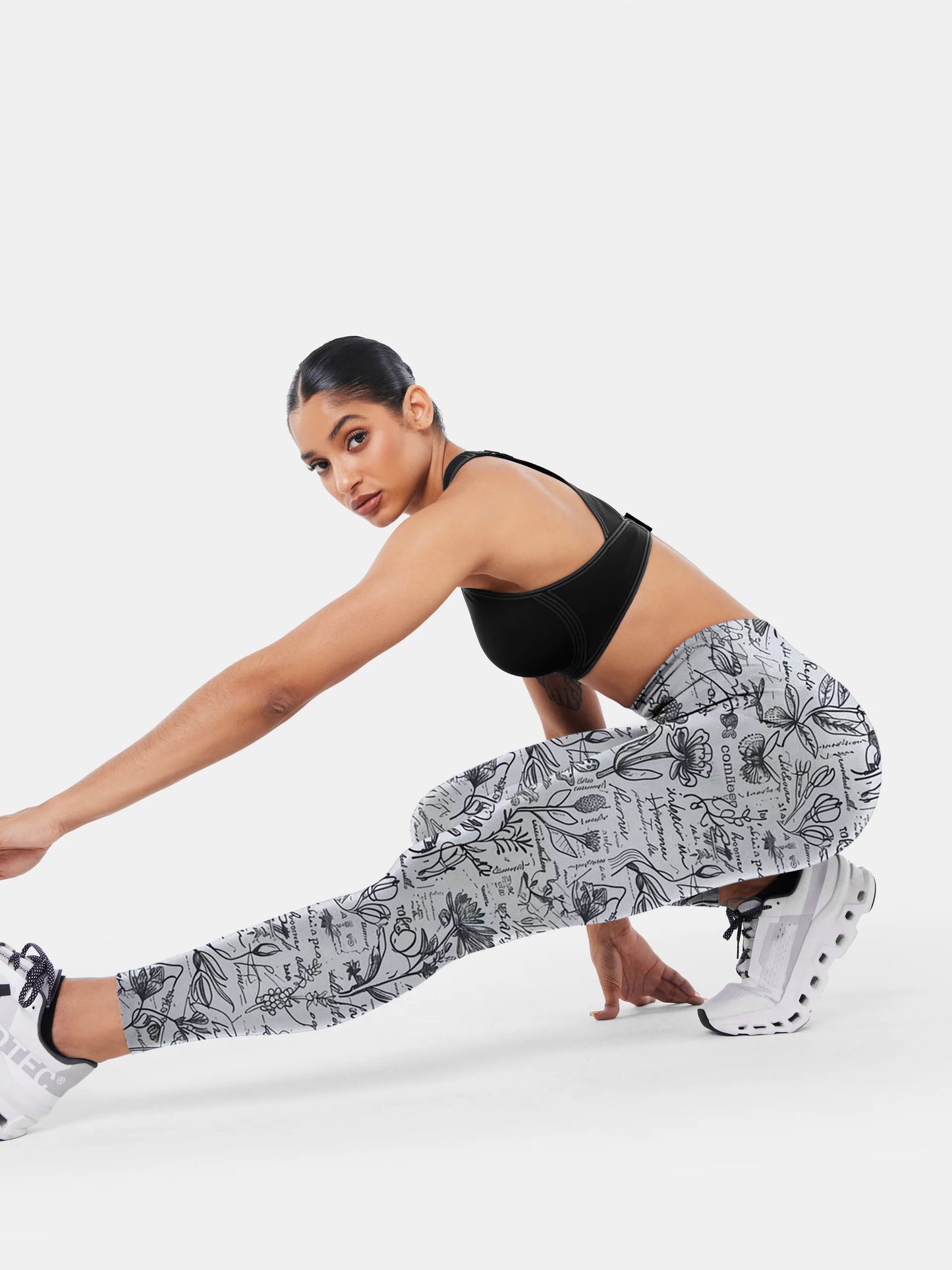 G123 graffiti printed yoga leggings