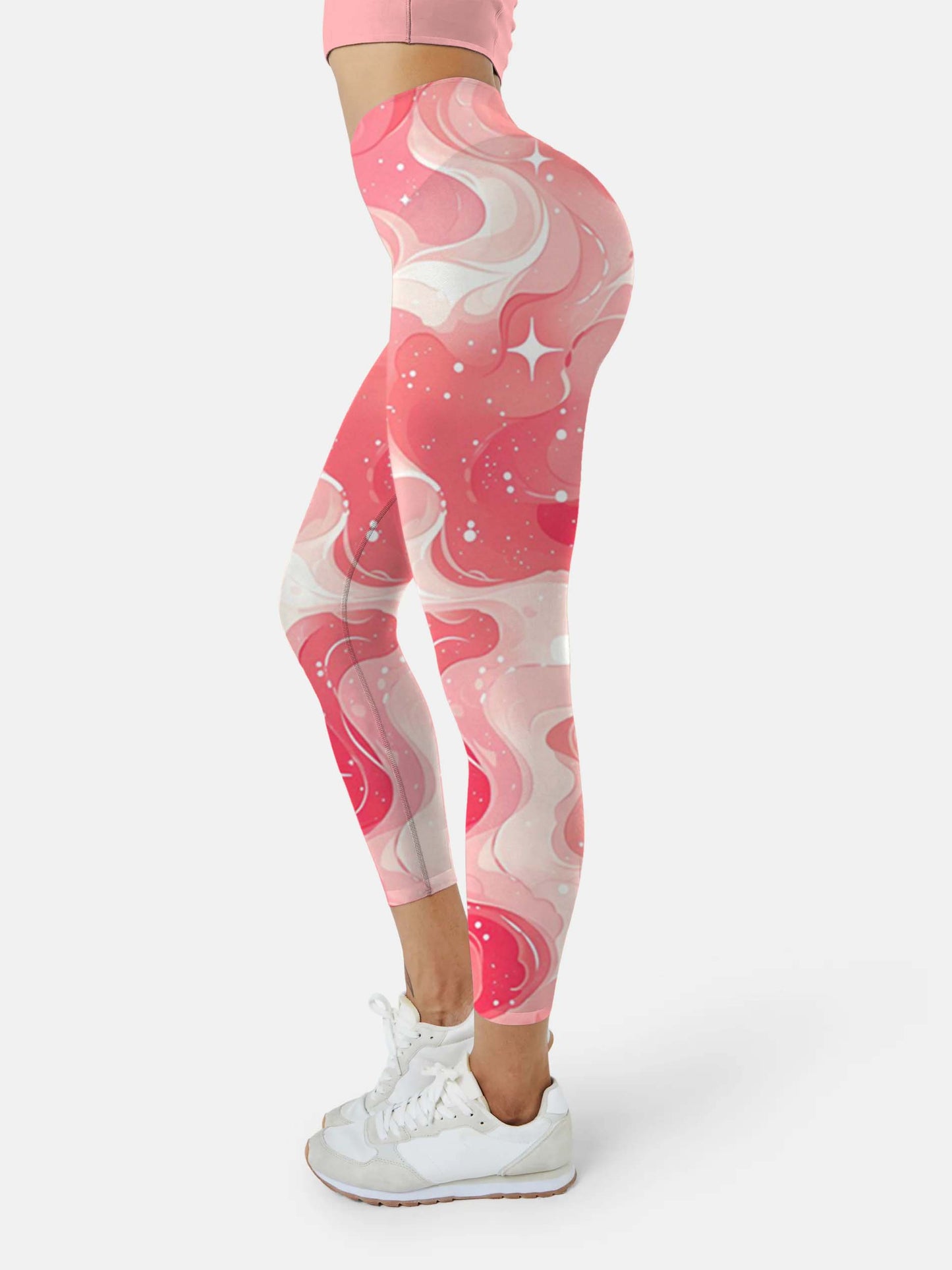 S245 Shining Star yoga leggings pink