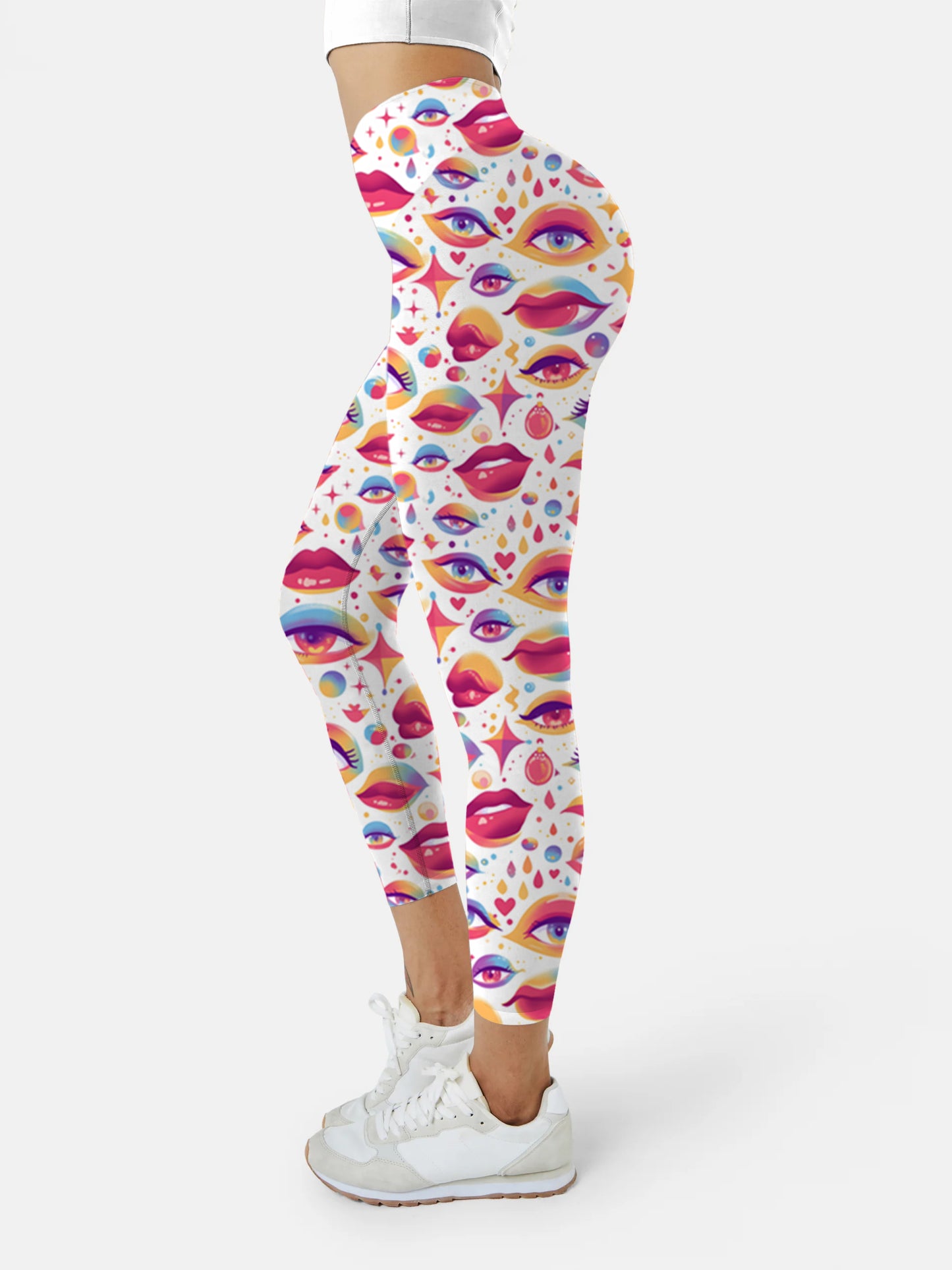 F211 print yoga leggings  eyes&lips