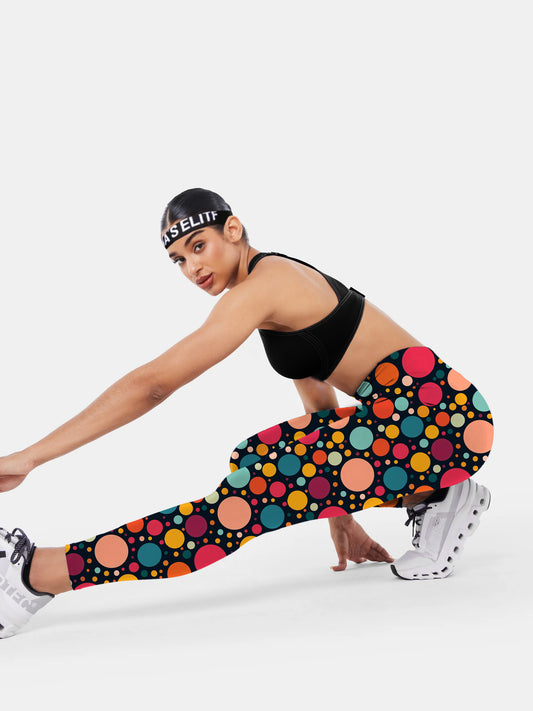 G192 geometric print yoga leggings