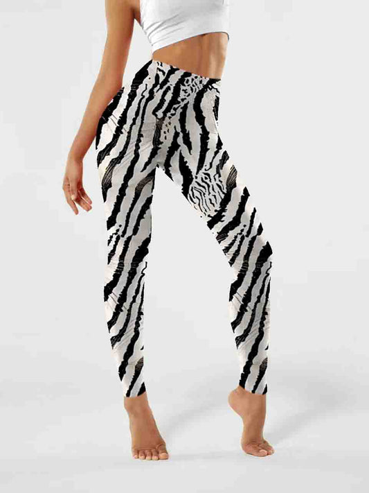 A156 Zebra stripes Yoga leggings