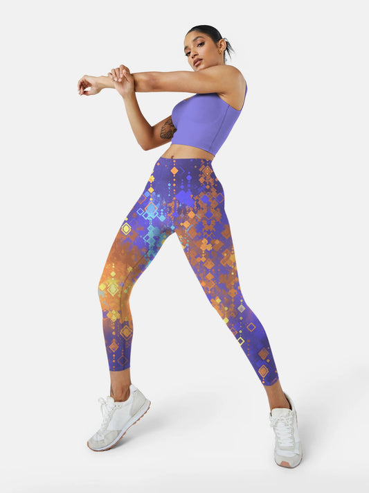 S274 Abstract  yoga leggings