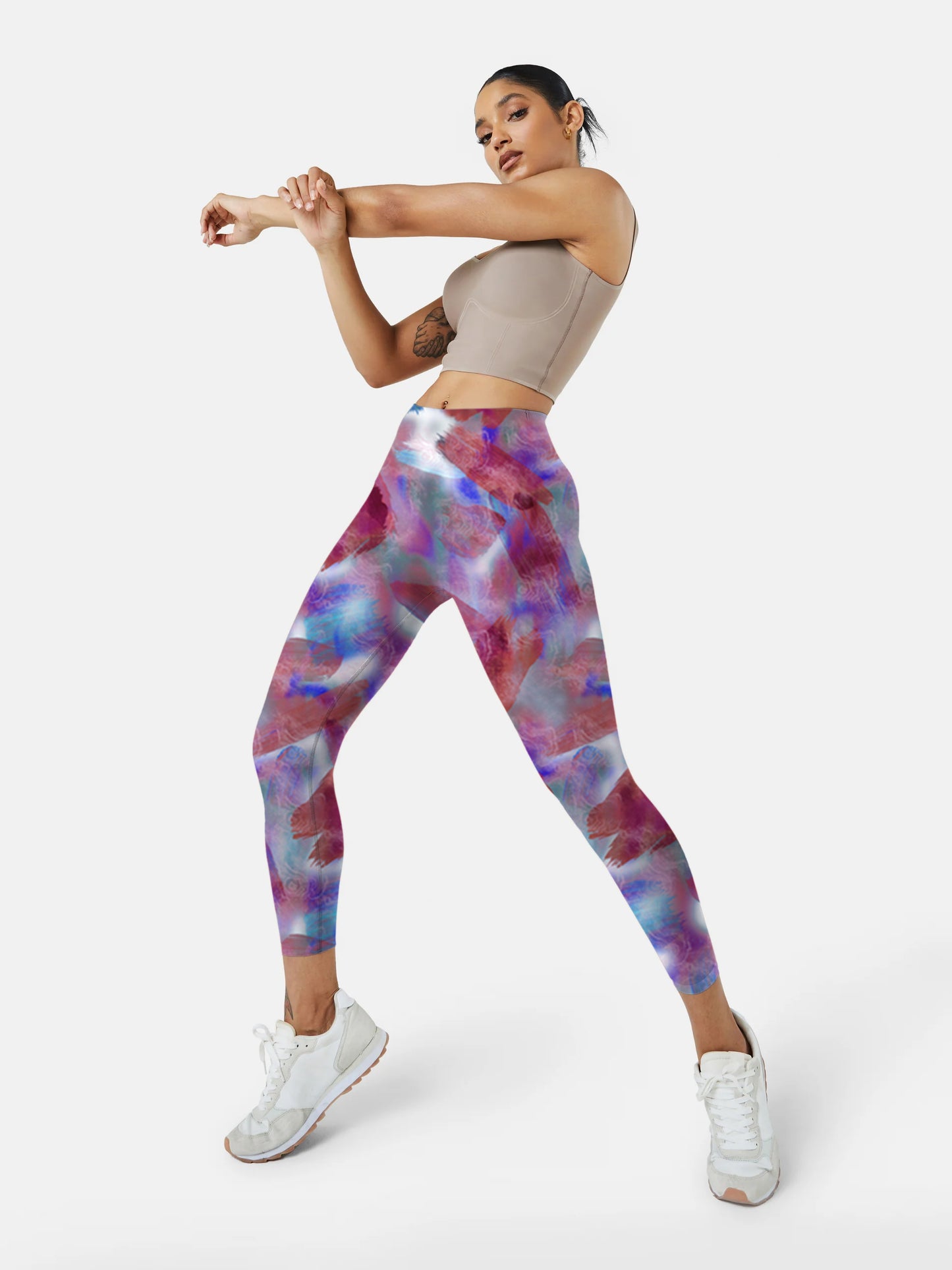 I113 Fuchsia Bottom Yoga leggings