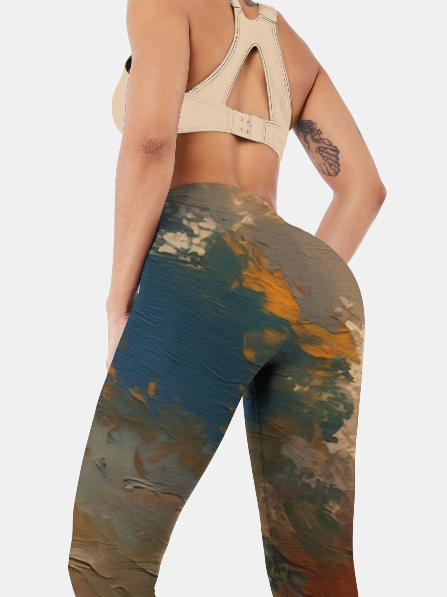 I197 pastel yoga leggings