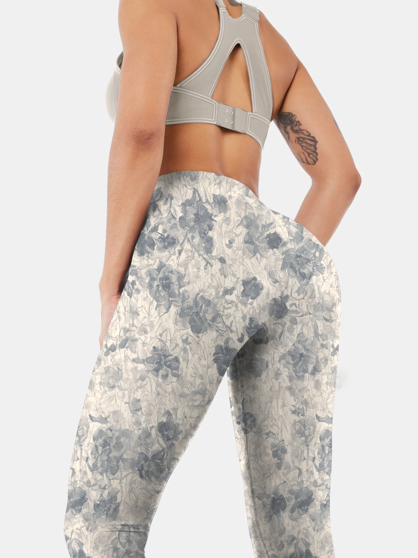 F136 printed yoga leggings