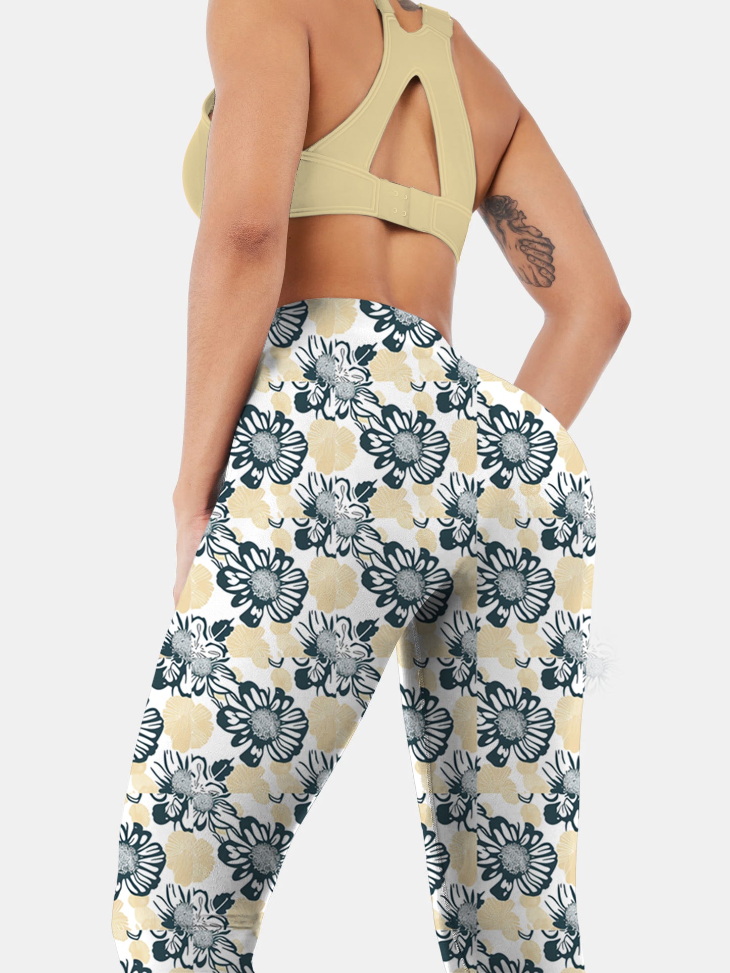 F139 printed yoga leggings