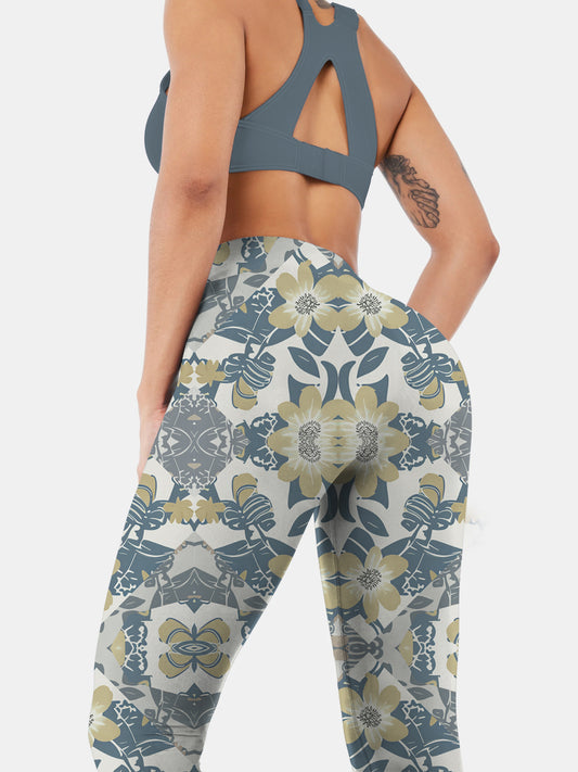 F141 printed yoga leggings