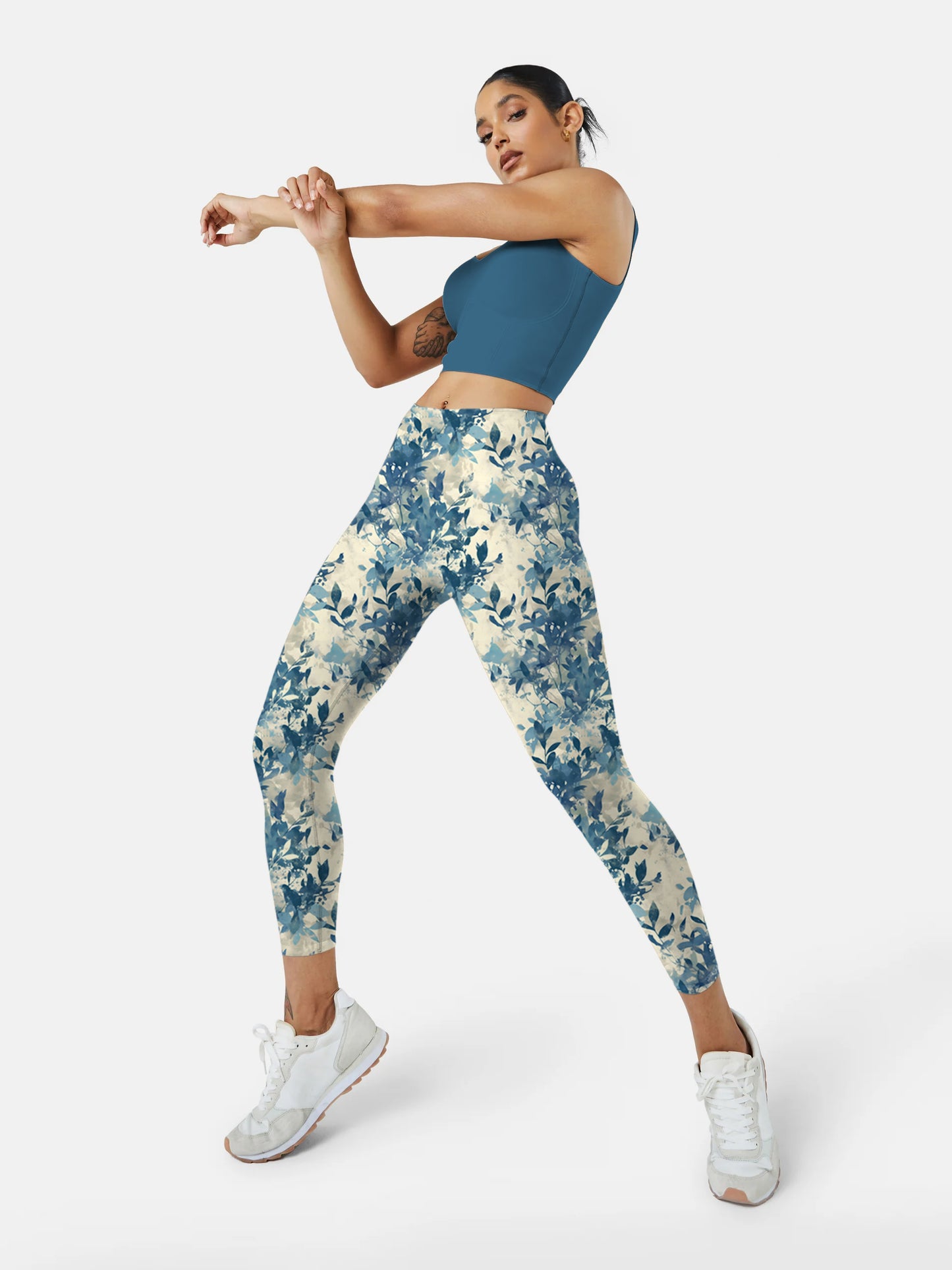 F207 printed yoga leggings