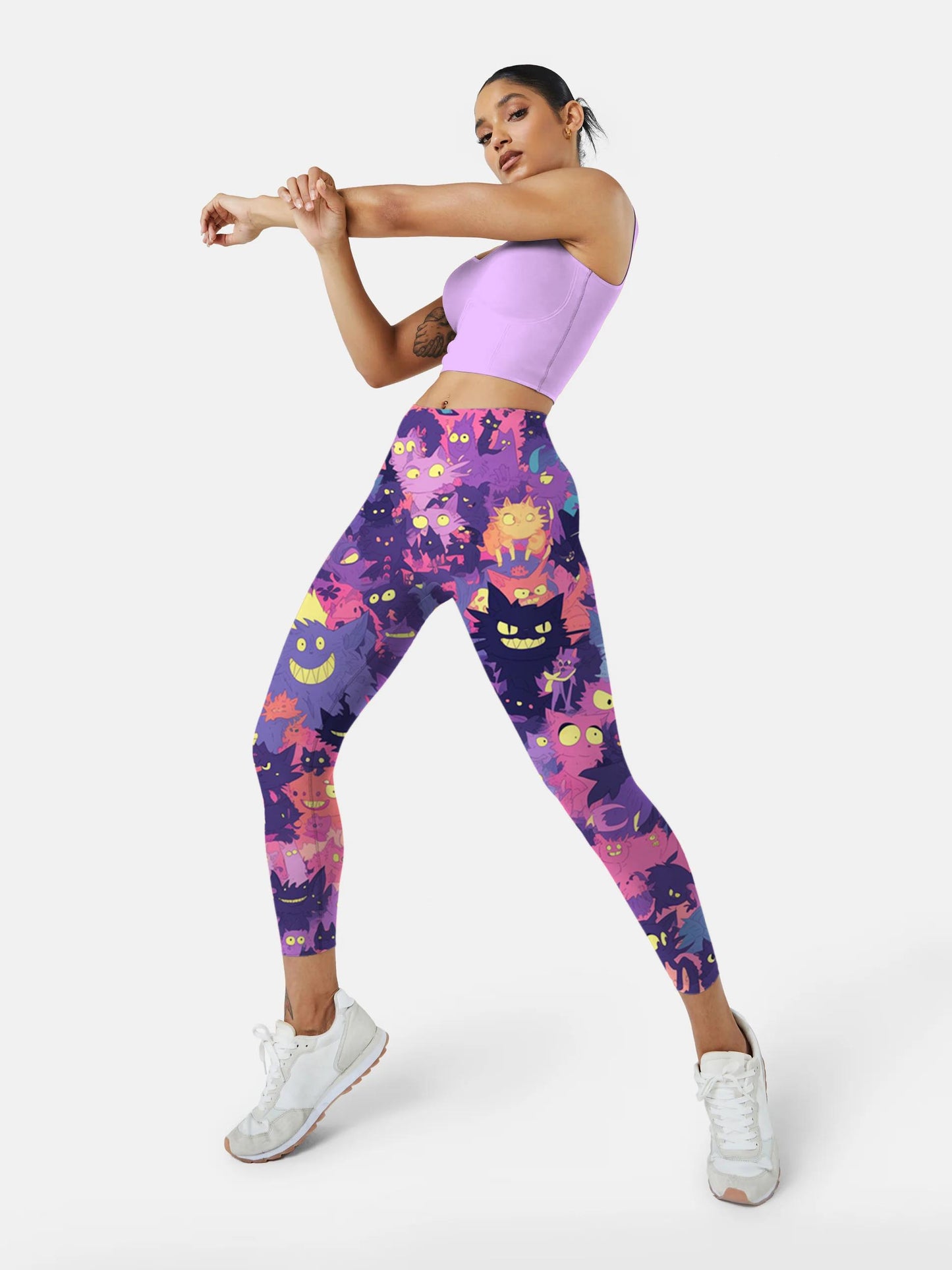 M270 Anime Little Monsters yoga leggings