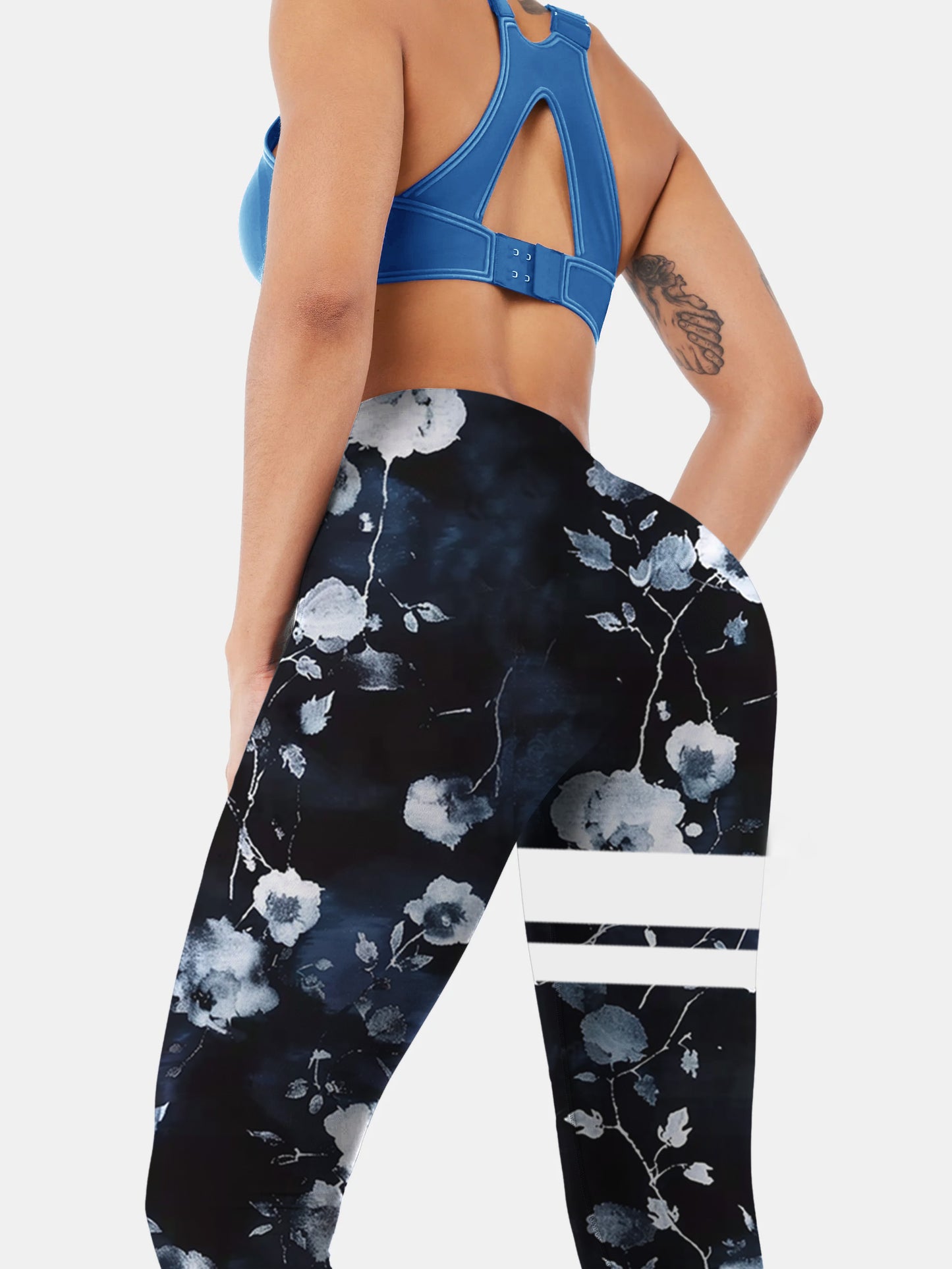 F126 Printed yoga leggings