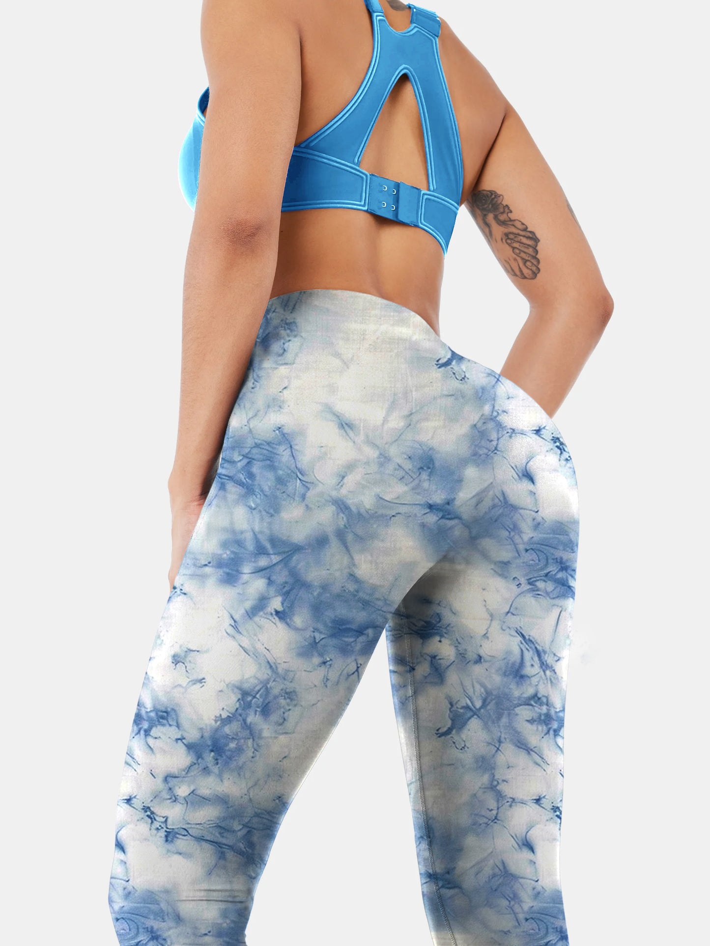 T127 Celadon Texture yoga leggings