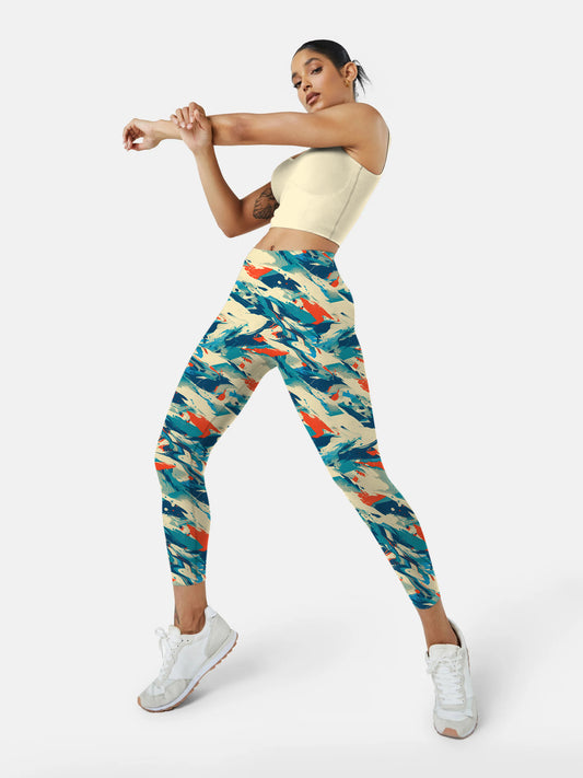 I204 Inked yoga leggings