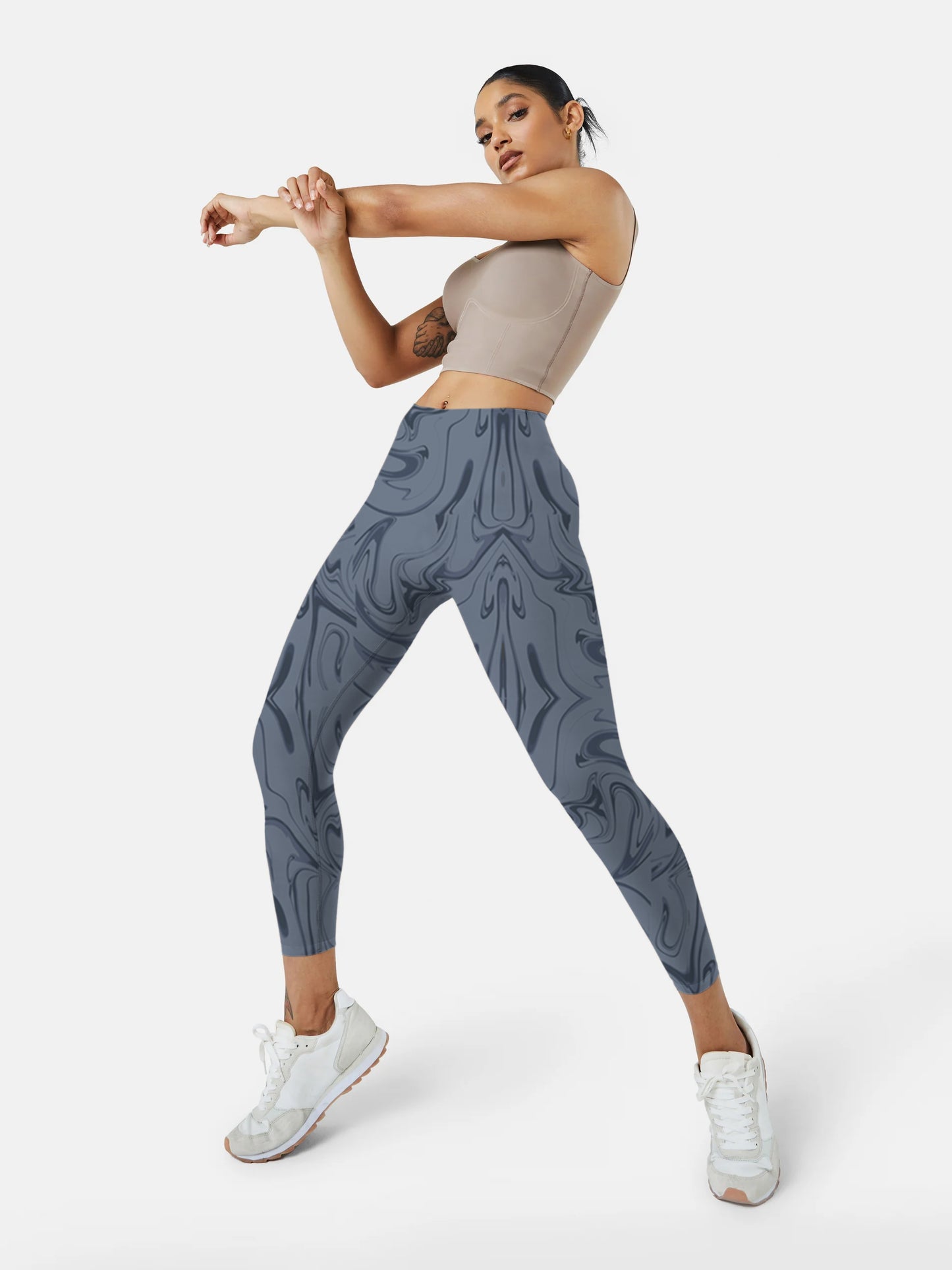 Irregular Ripple Yoga leggings