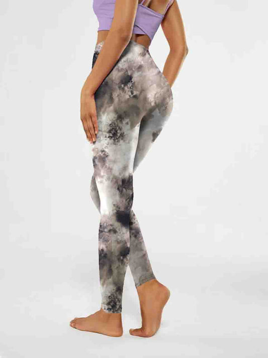 M158 Marble veining yoga leggings