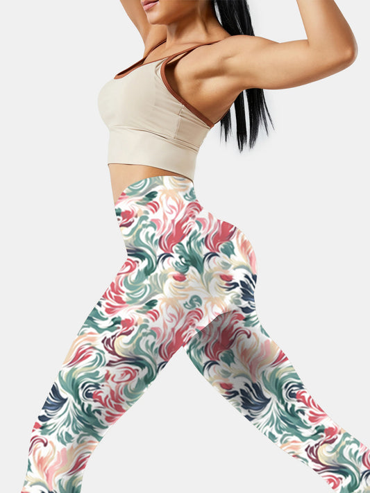 F112 printed yoga leggings