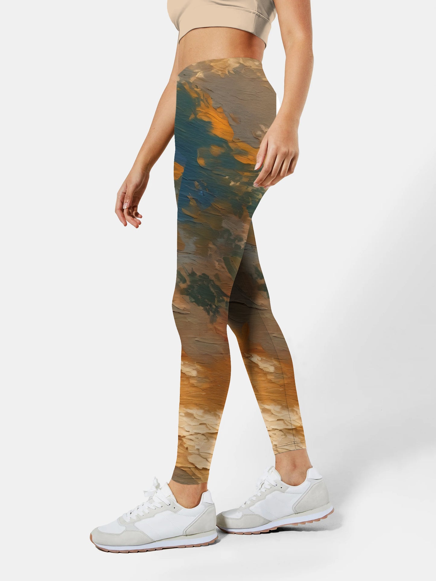 I197 pastel yoga leggings