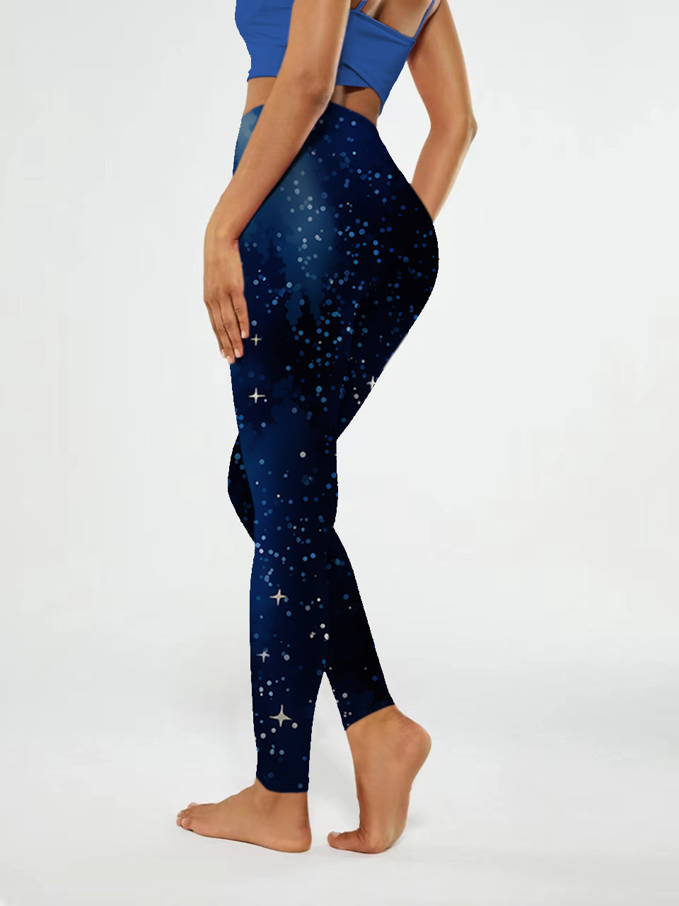 N163 starry sky yoga leggings