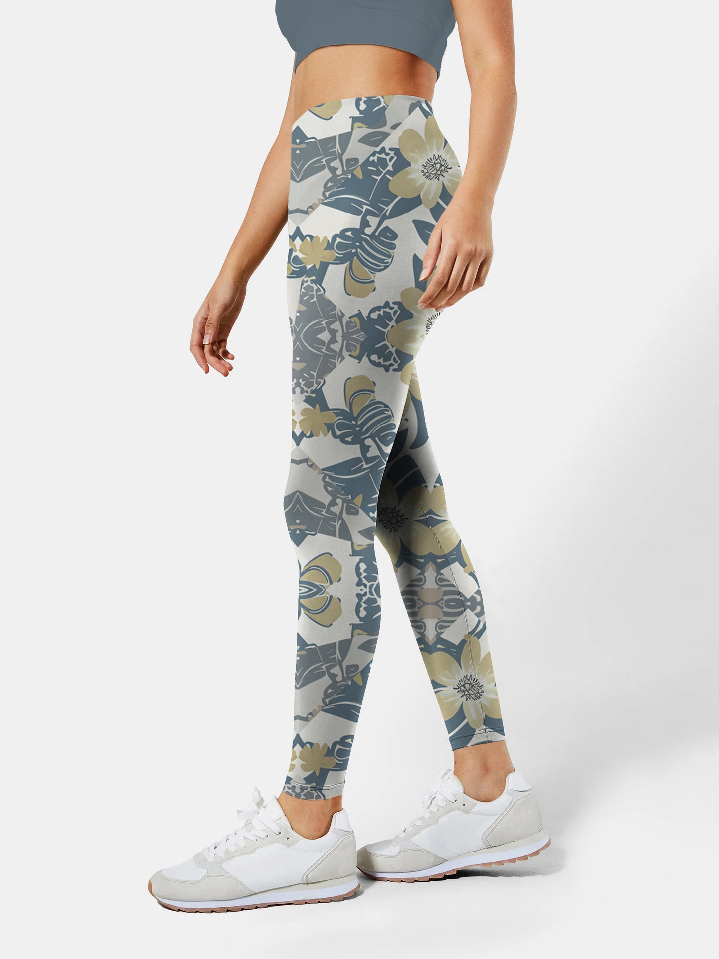 F141 printed yoga leggings