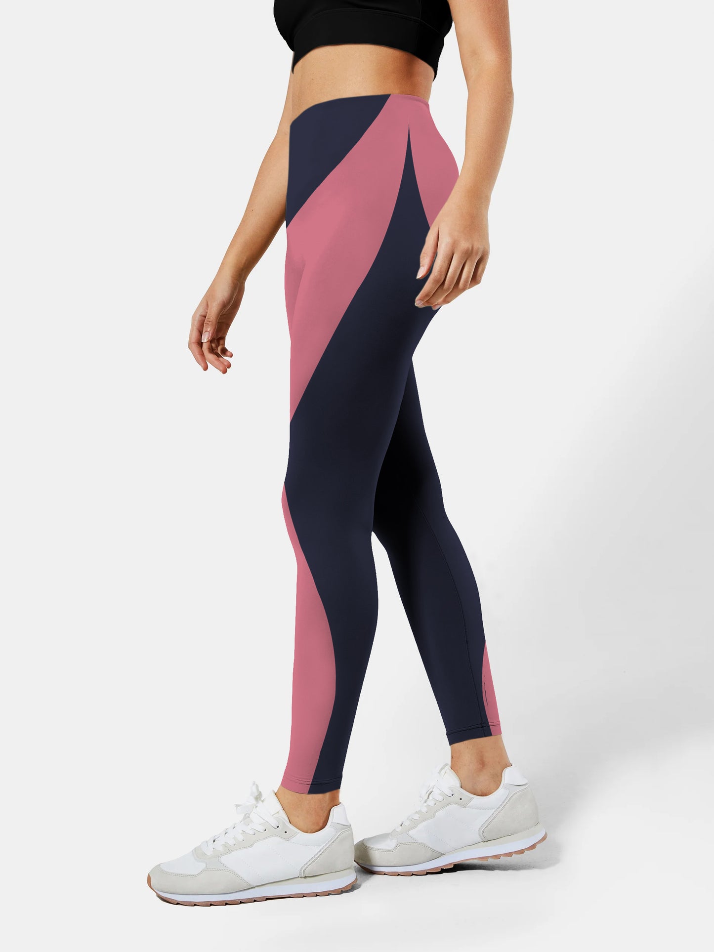 G146 geometric print yoga leggings