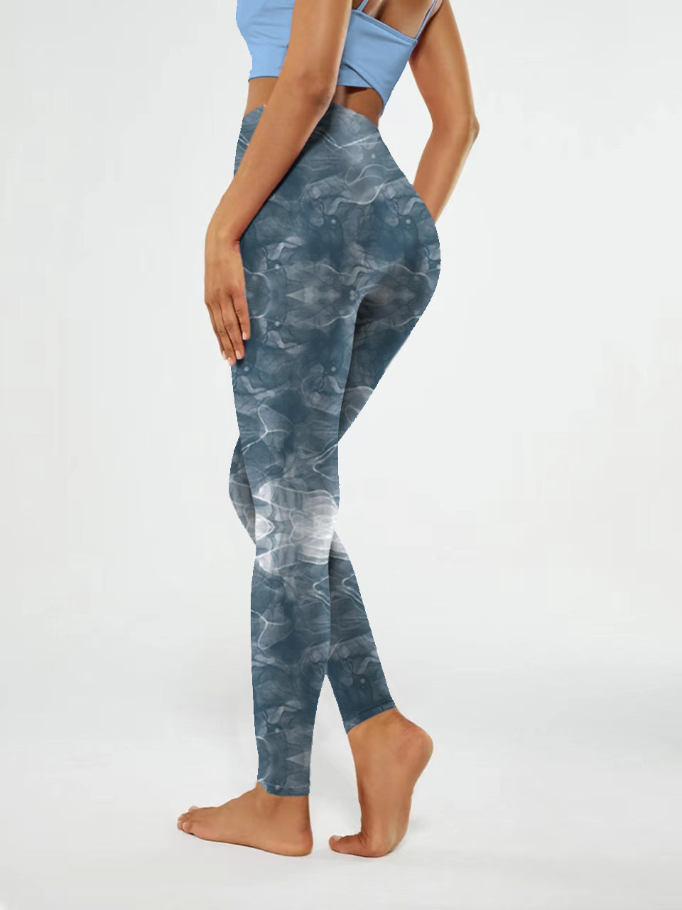 I180 Ink-dyed yoga leggings