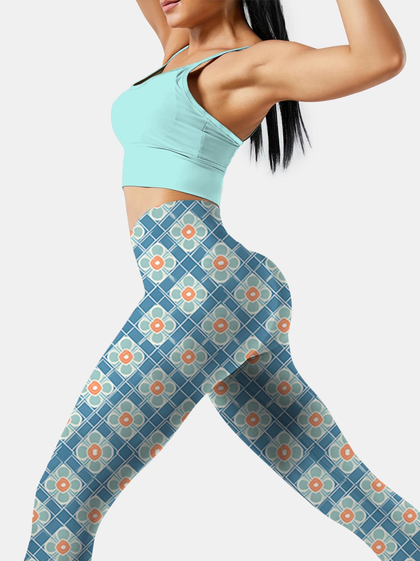 F269 Ethnic style yoga leggings