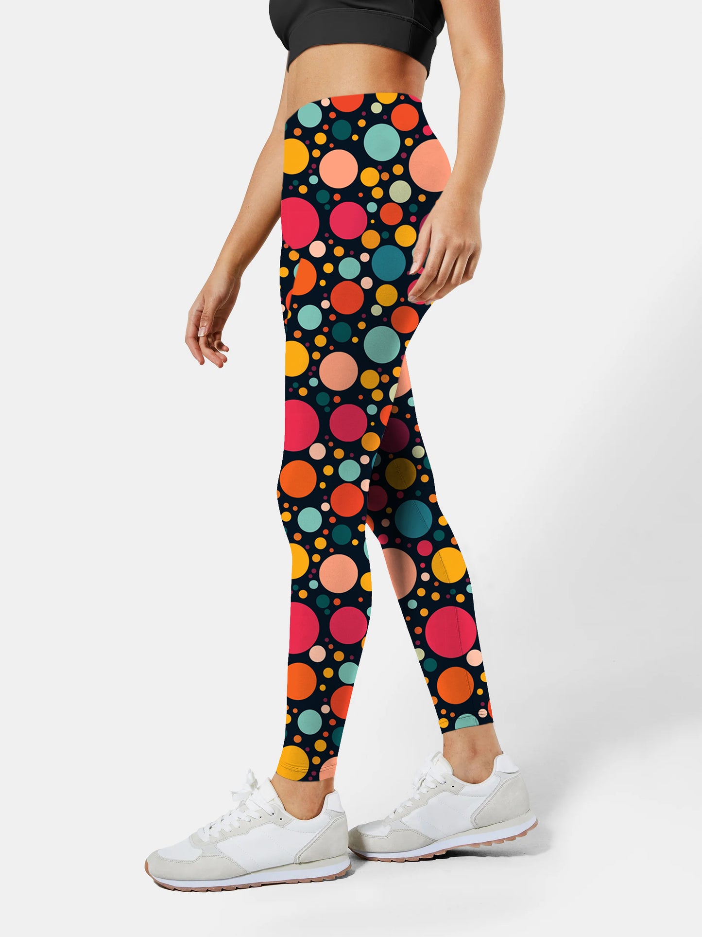 G192 geometric print yoga leggings