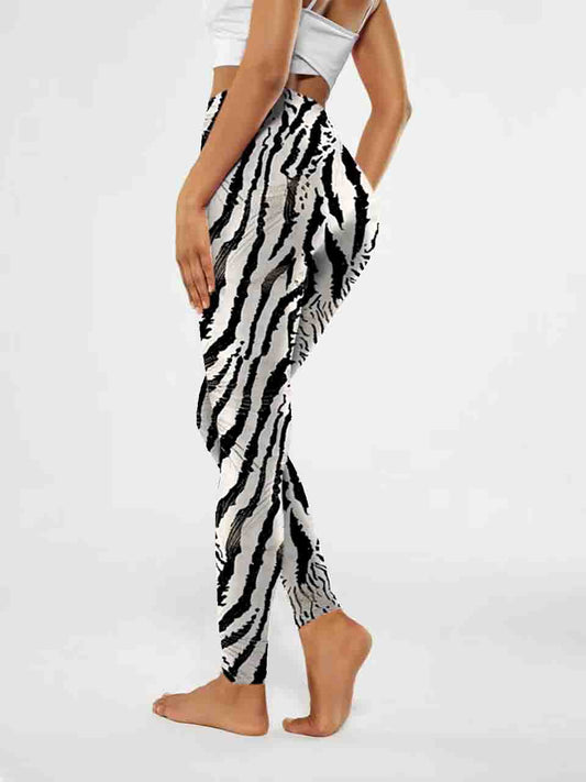 A156 Zebra stripes Yoga leggings